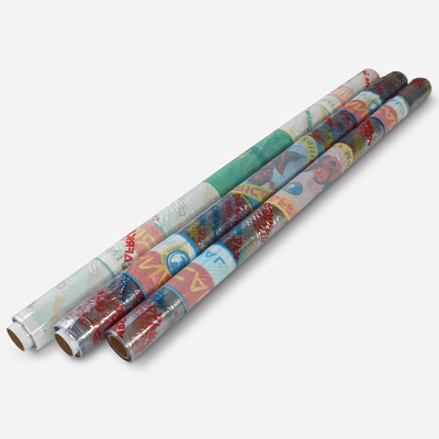0.03mm PVC Printed Film Roll Sheet 10cm Width Eco Friendly For Packing Mattress