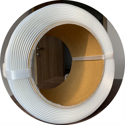 White 32mm PET Strapping Band Polyester Composite Strap 20kg 0.02inch Thickness